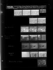 New library opening; ECC 'bleed-in'; Physical fitness feature; Woman; Group of men; Boys on bus or train (18 Negatives), December 9-10, 1965 [Sleeve 43, Folder c, Box 38]